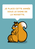 Voeux espi&egrave;gles d'un &eacute;cureuil fac&eacute;tieux